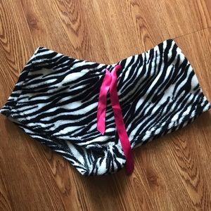 Zebra print shorts